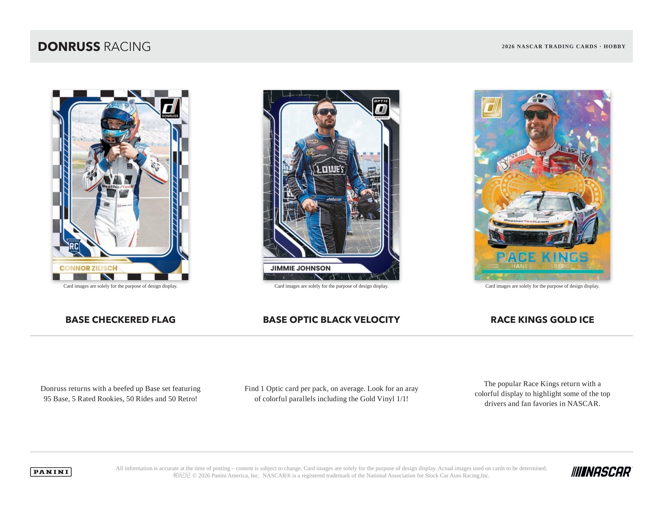 2026 Panini Donruss NASCAR Racing Hobby Box