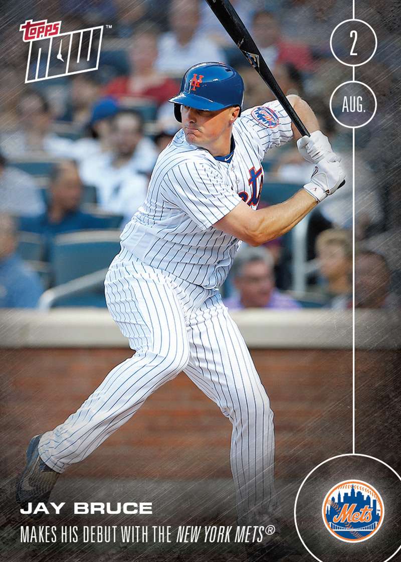 Jay Bruce - 8/2/16 TOPPS NOW® Card 309 - Print Run: 505