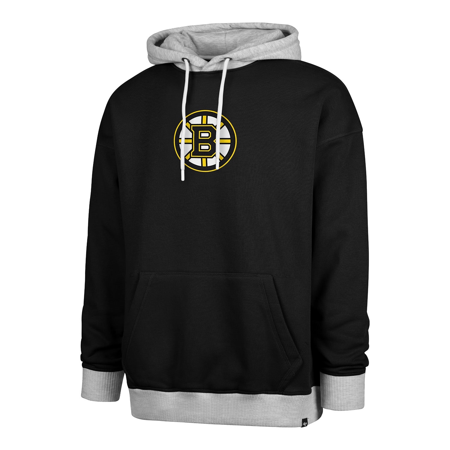 Boston Bruins Patch '47 Drop Shoulder NHL Hoodie Black