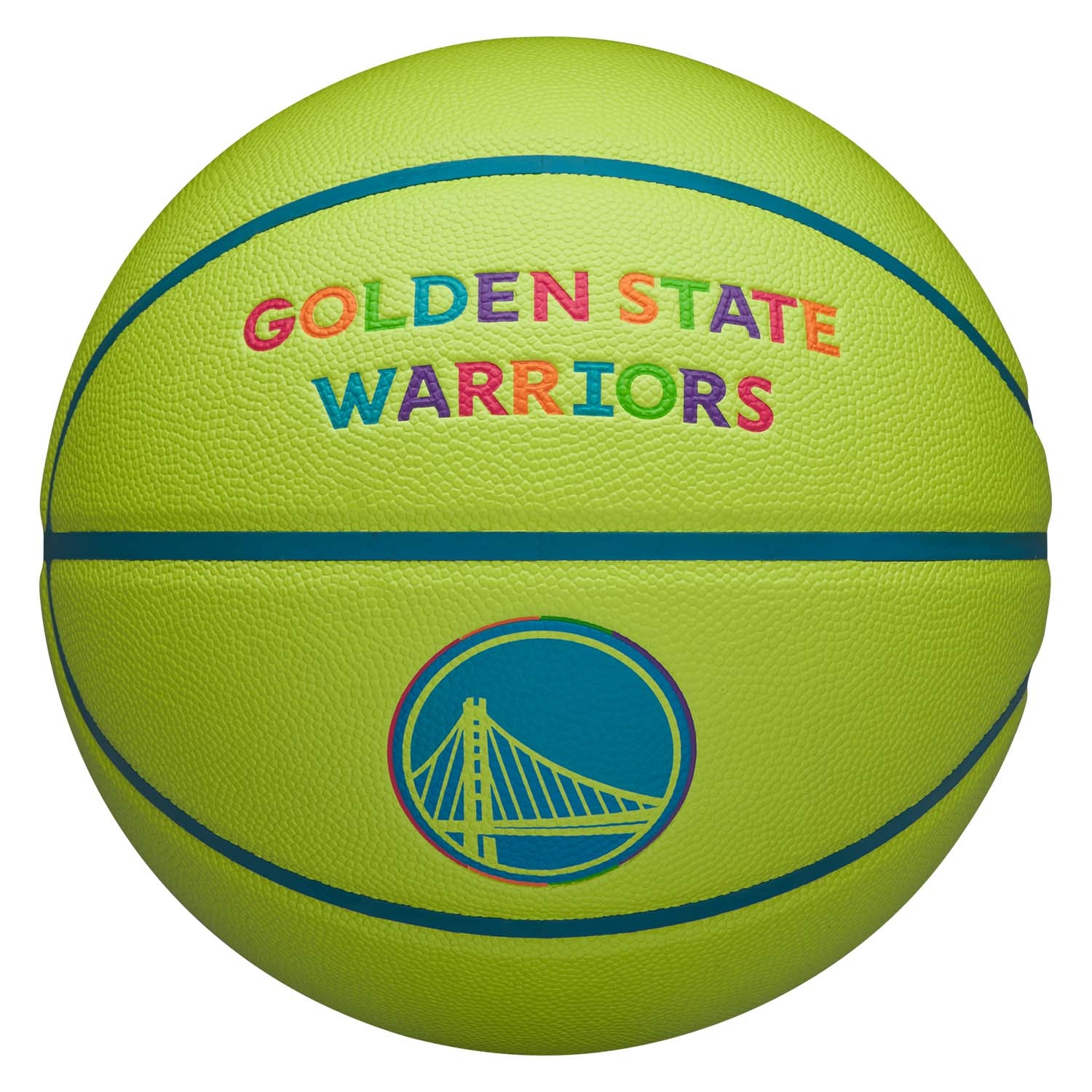 Golden State Warriors Neon Pop NBA Basketball (Size 7)