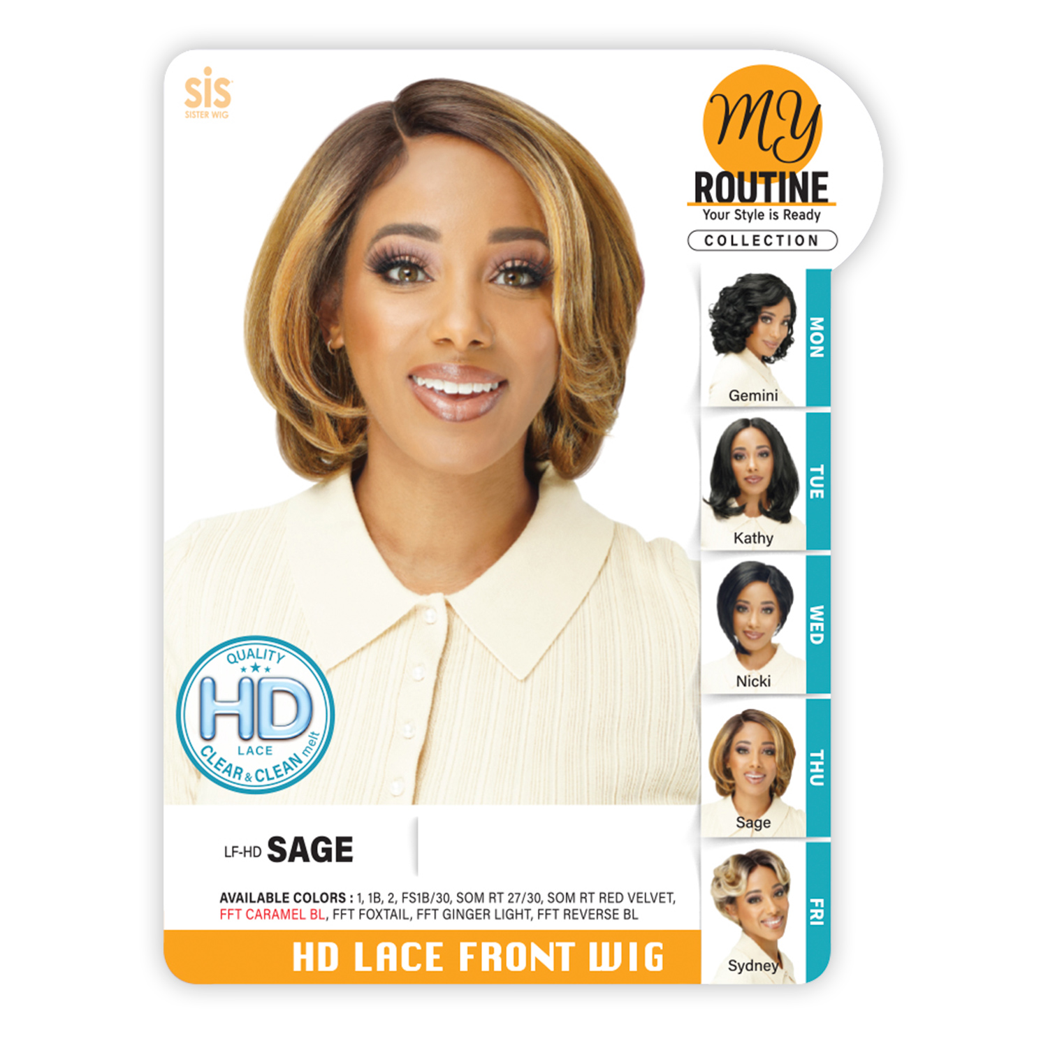 Zury Sis HD Lace Front Wig LF-HD Sage