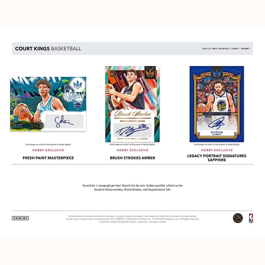 2024/25 Panini Court Kings Basketball NBA Hobby Box