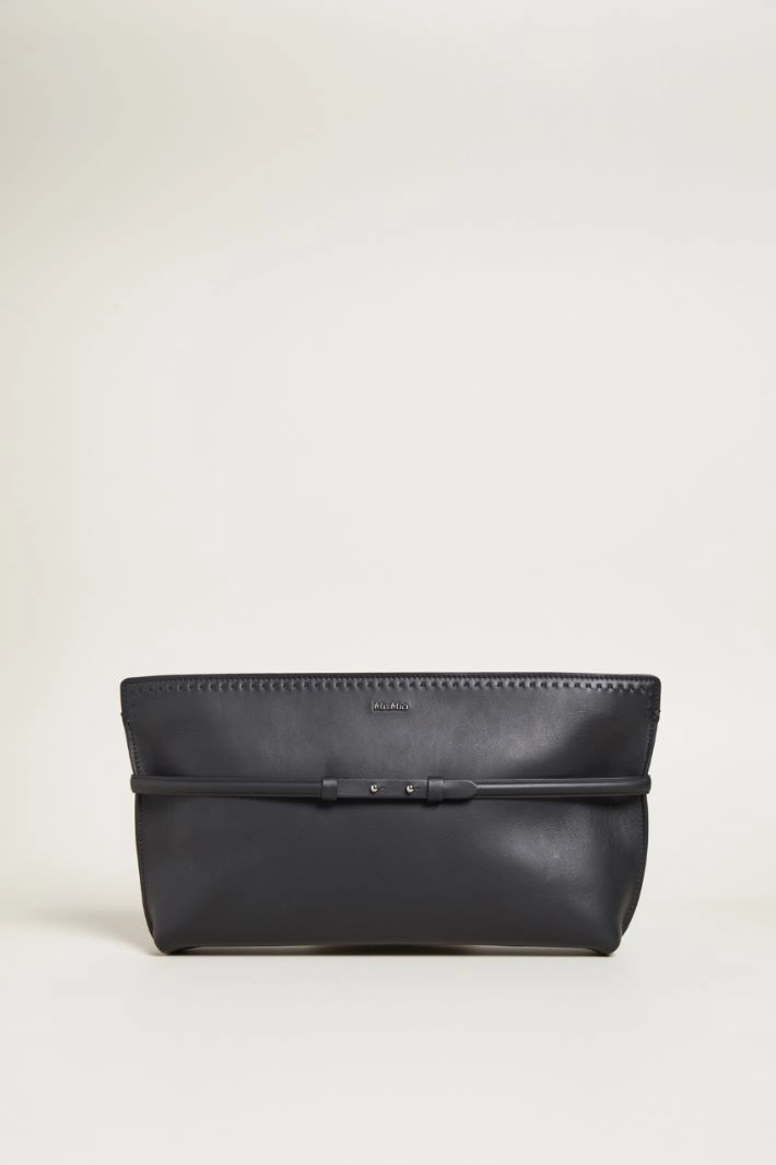 Maxi clutch with strap - BLACK