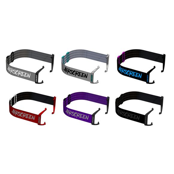 Replacement Airscreen Visor AERO 01 - Black / BlueRef: ASM0170 / 001-022-01