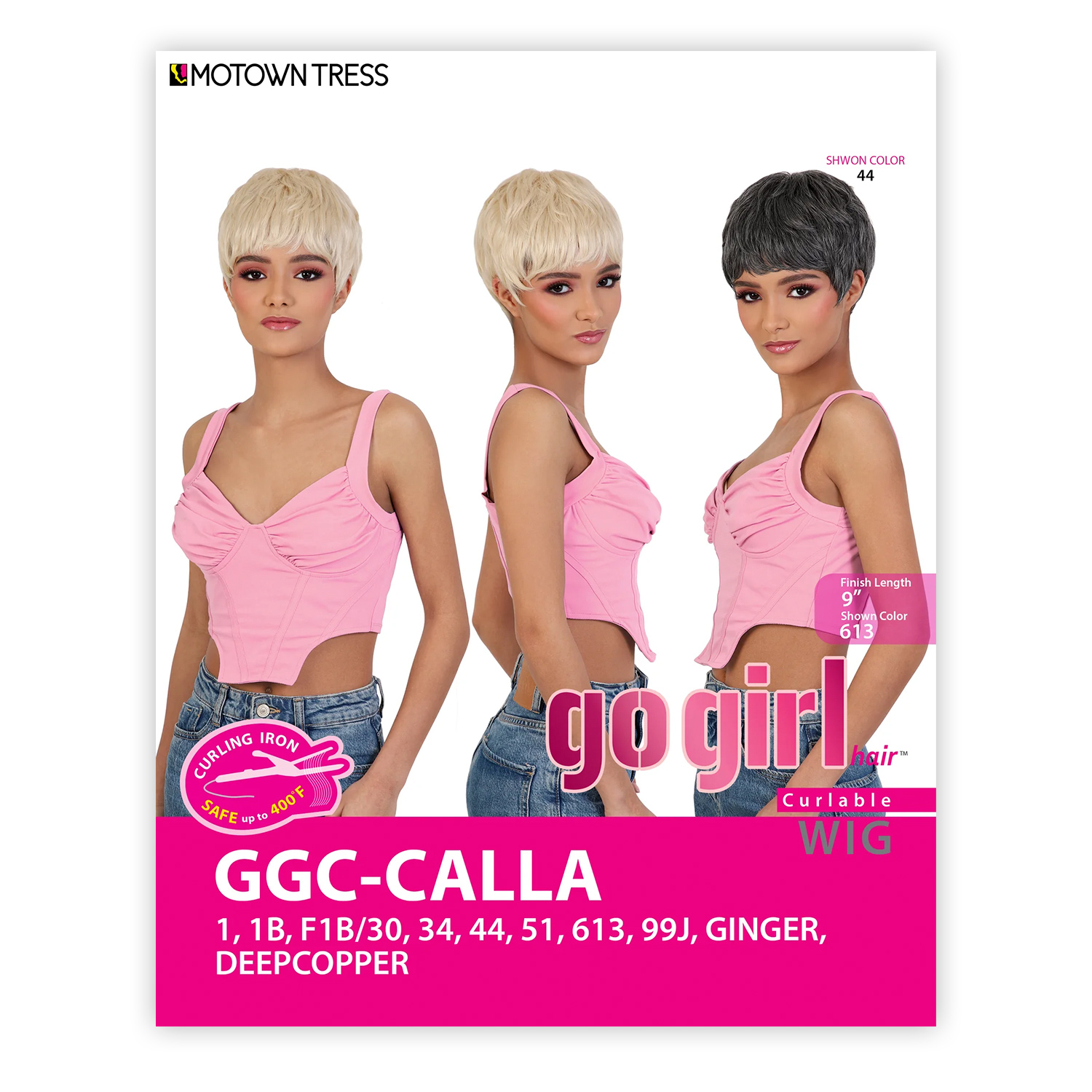 Short Clippered Pixie Cut Wig Go Girl GGC.Calla