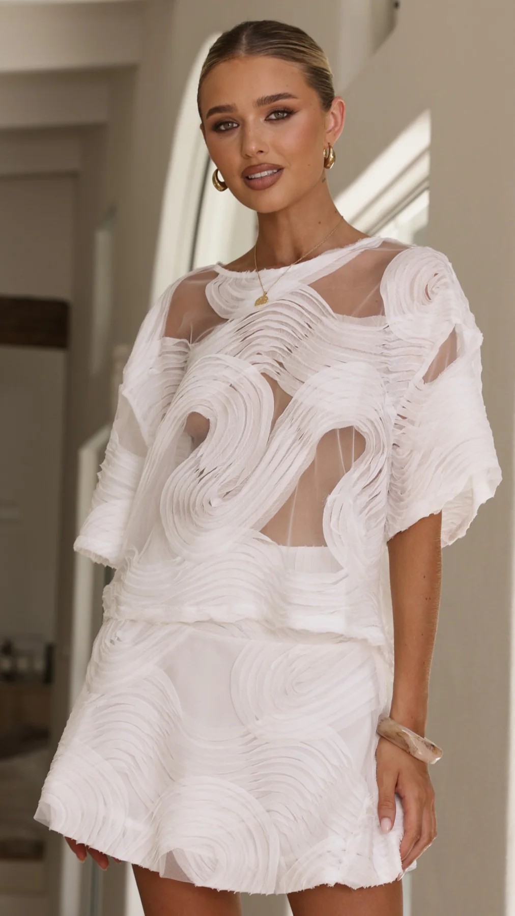 Linnea Mini Skirt - White