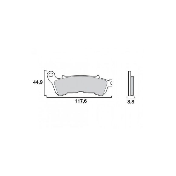 Brembo Sinter Sintered Metal front brake padsRef: 07063XS