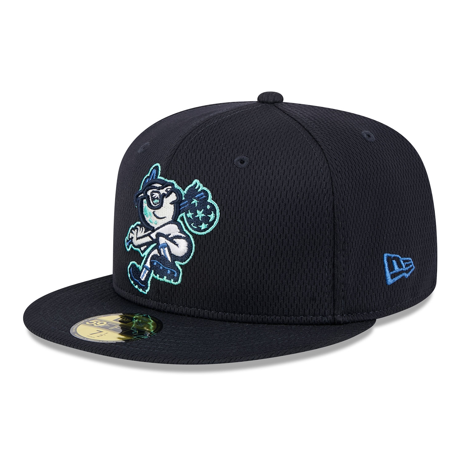 Ashville Tourists MiLB Batting Practice Authentic 59FIFTY Fitted Cap Navy