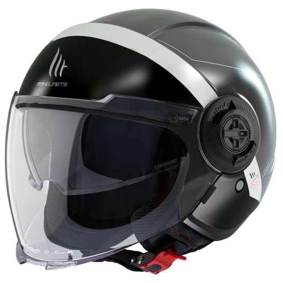 Casque jet MT HELMETS VIALE SV S - 68 UNITS - GrisRef : MTH0075