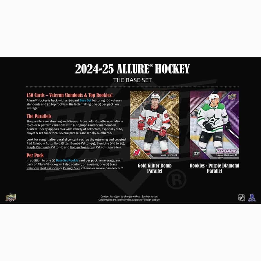 2024/25 Upper Deck Allure Hockey NHL Hobby Box