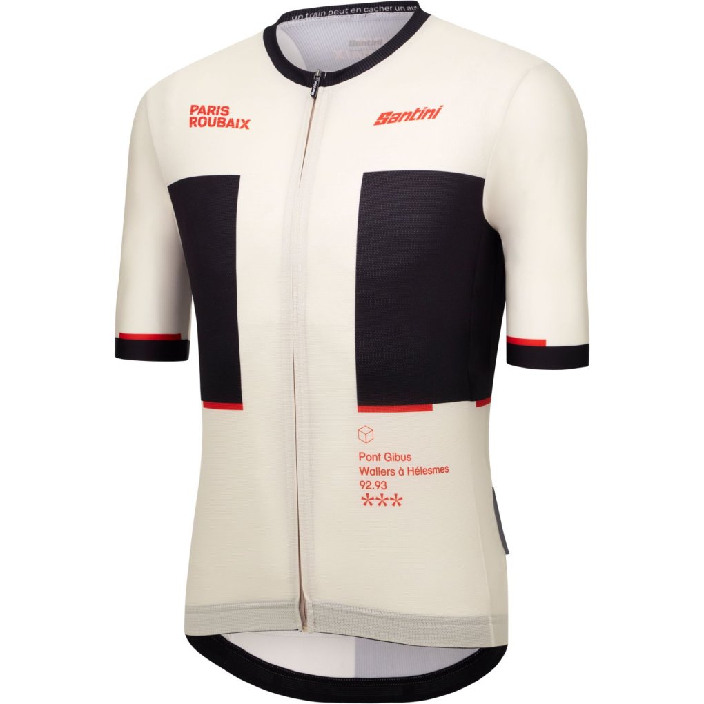 Santini Paris Roubaix Cycling Jersey Men RE97175CGIBUS - Print