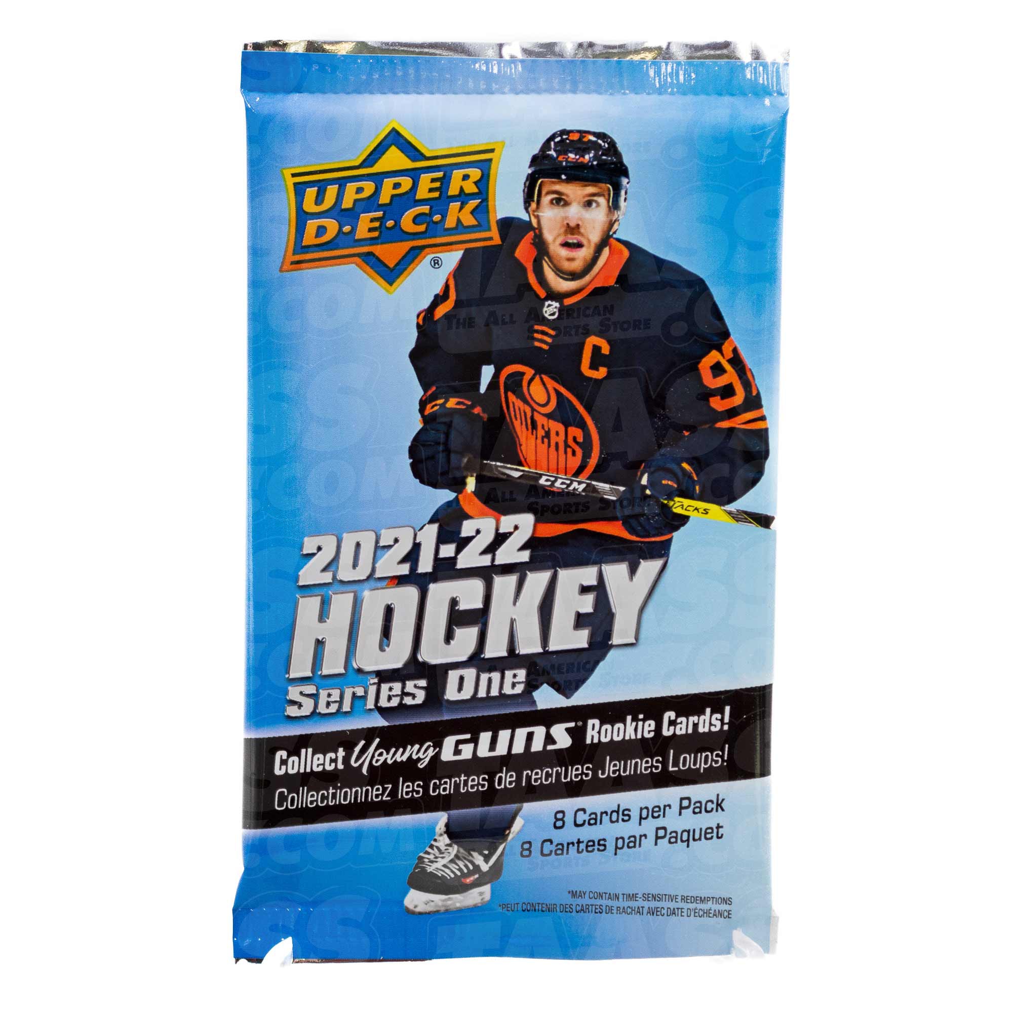 2021/22 Upper Deck Series 1 Hockey Retail NHL Booster Pack