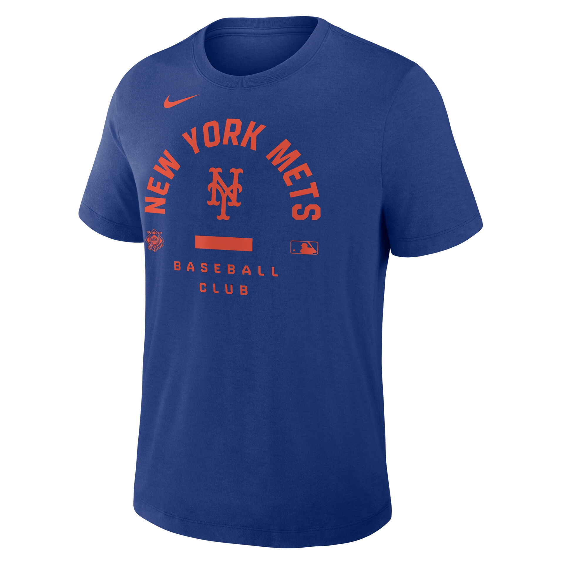 New York Mets Early Work 2026 MLB Authentic Tri-Blend T-Shirt Blue