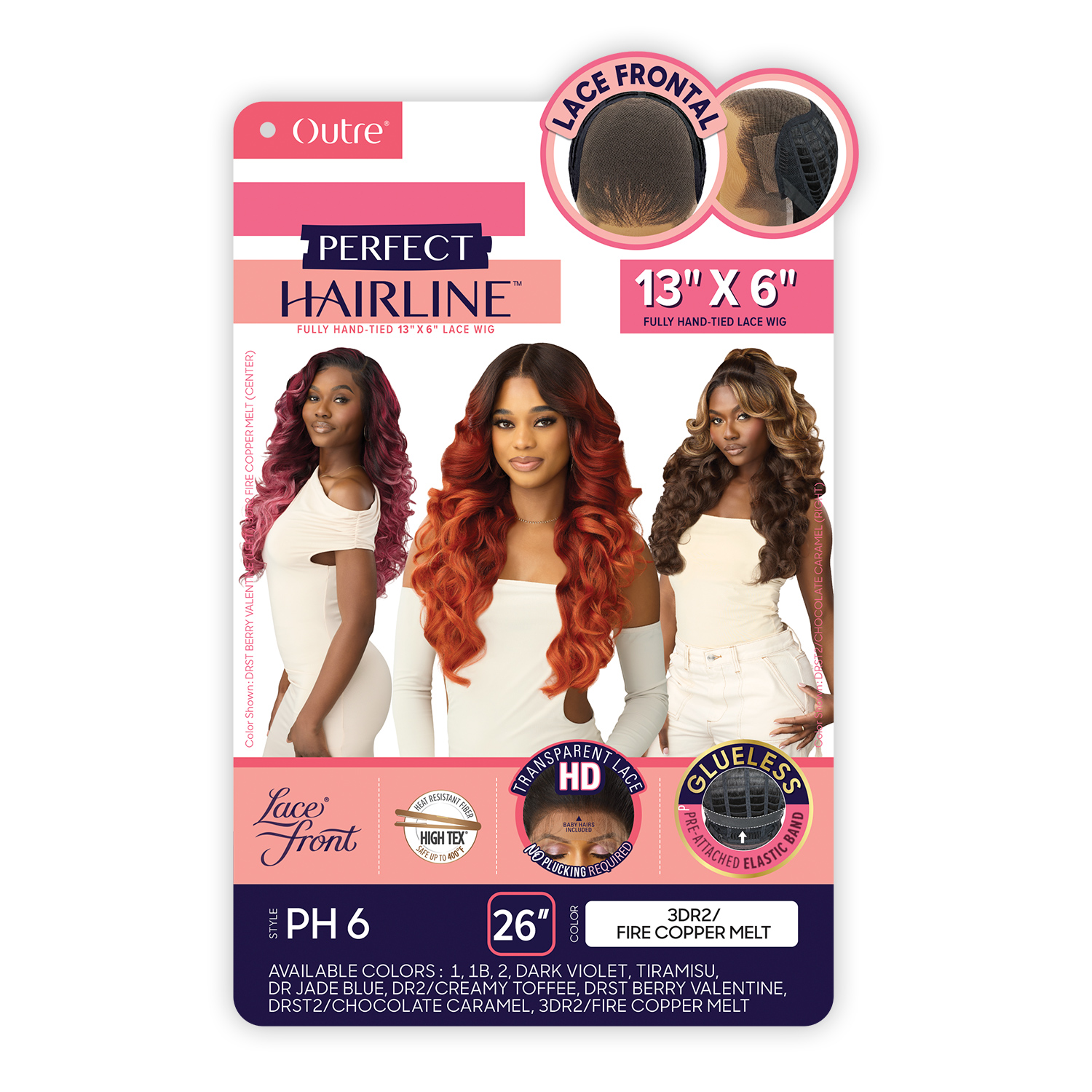 Outre HD Lace Frontal Wig Perfect Hairline Glueless Fully Hand-Tied 13X6 Lace Wig PH 6