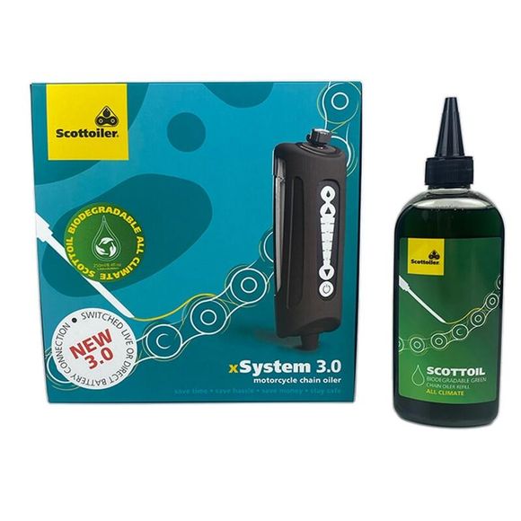 Scottoiler Electronic xSystem 3.0+ All-Weather Green Biodegradable Chain Lubricant, 250ml, UniversalRef: Sct00028A / 1125566
