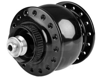 SON delux Hub Dynamo - Centerlock - QR - 32 Holes - black anodized
