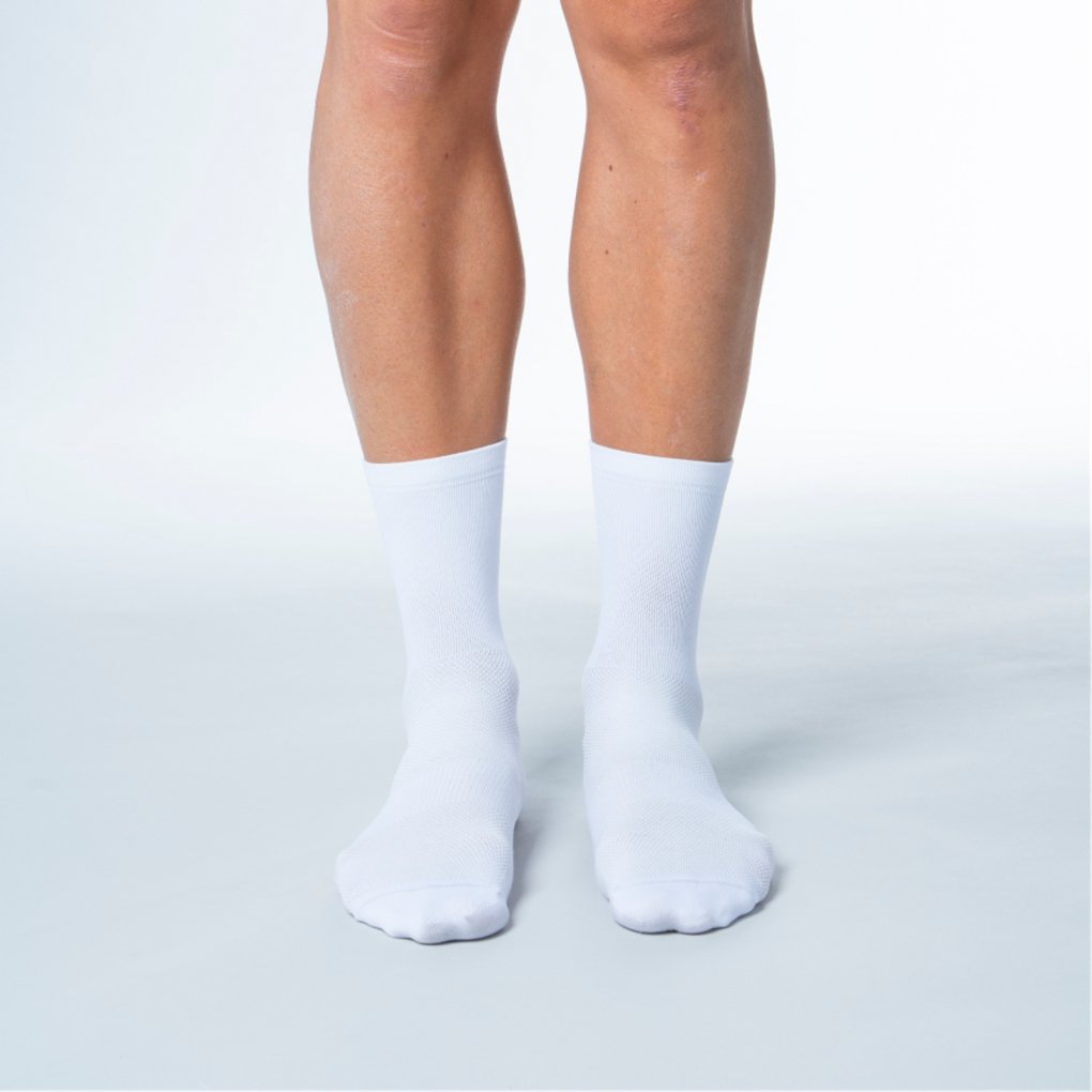 POC Cadence Road Socks Medium - 1001 Hydrogen White