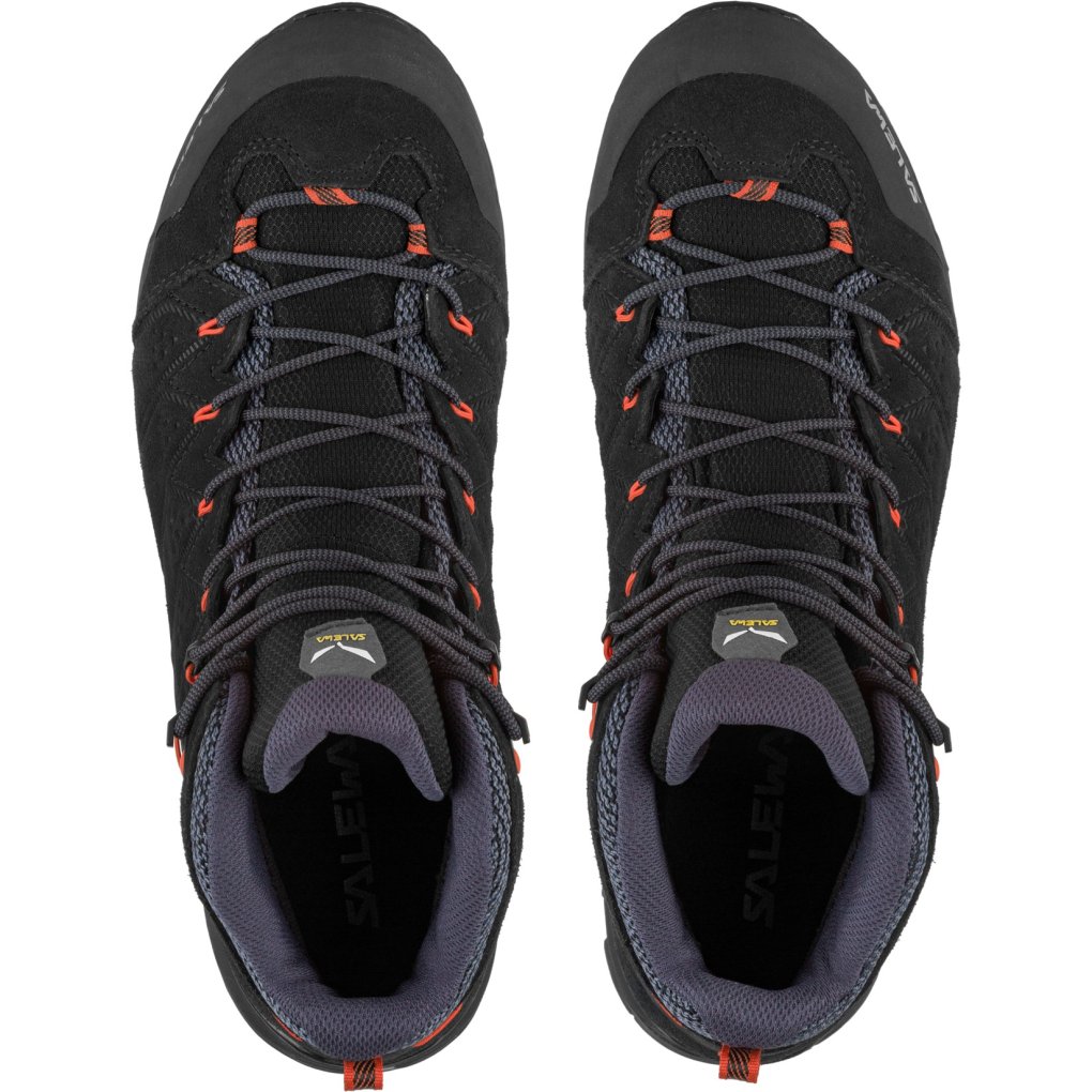 Salewa Alp Mate Mid Powertex Hiking Shoes Men - black out/fluo orange 0996
