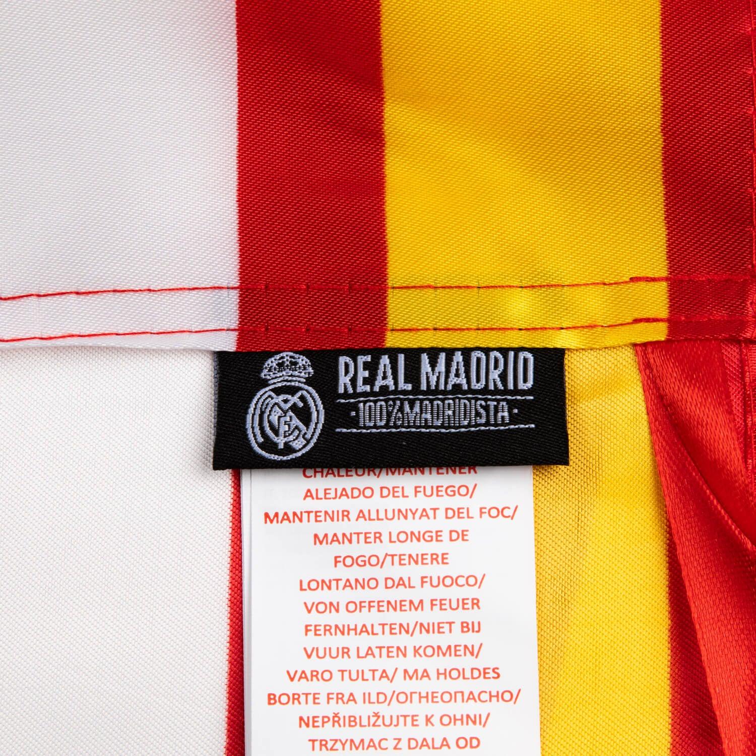 Real Madrid Spain Flag Large -White/Red/Yellow