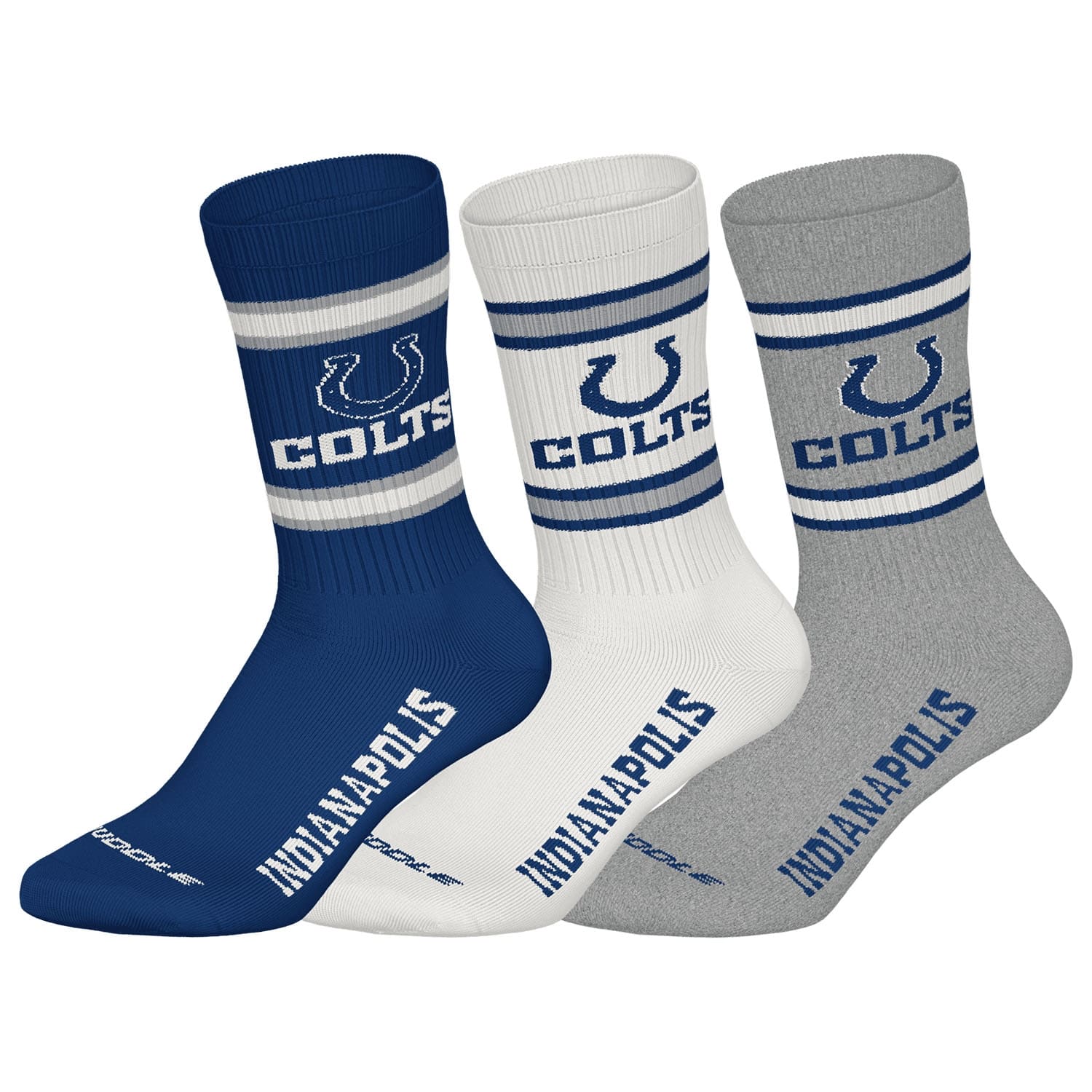 Indianapolis Colts Team Set NFL Crew Socks (3-Pack)