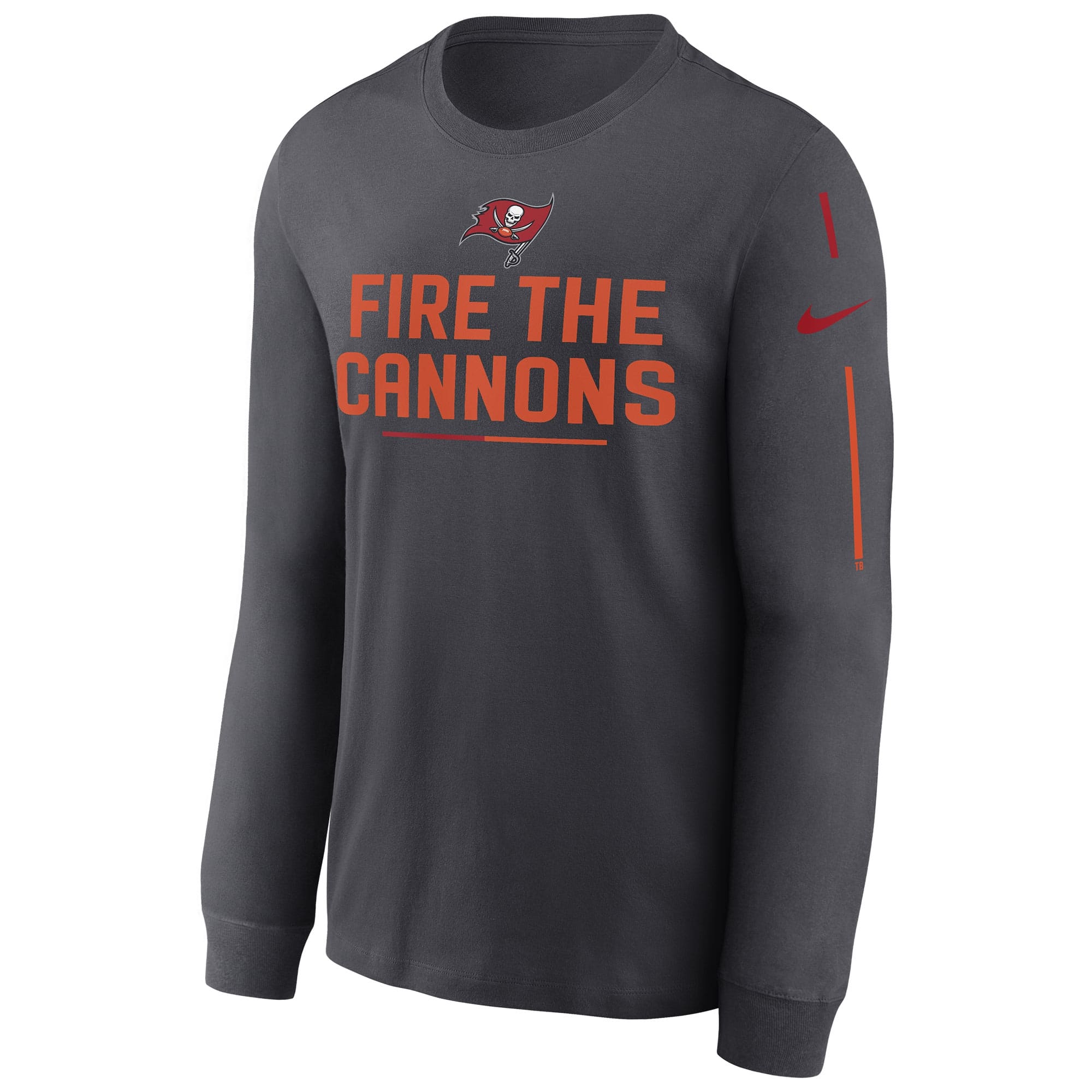 Tampa Bay Buccaneers Team Slogan Nike Long Sleeve Shirt Anthracite