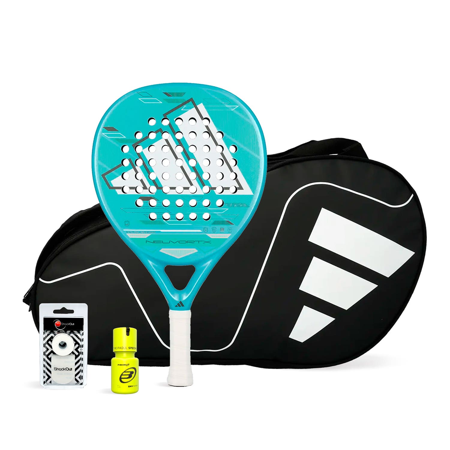 PACK ADIDAS NEUVORTX LIGHT PADELBAG CARBON CONTROL DRY GRIP