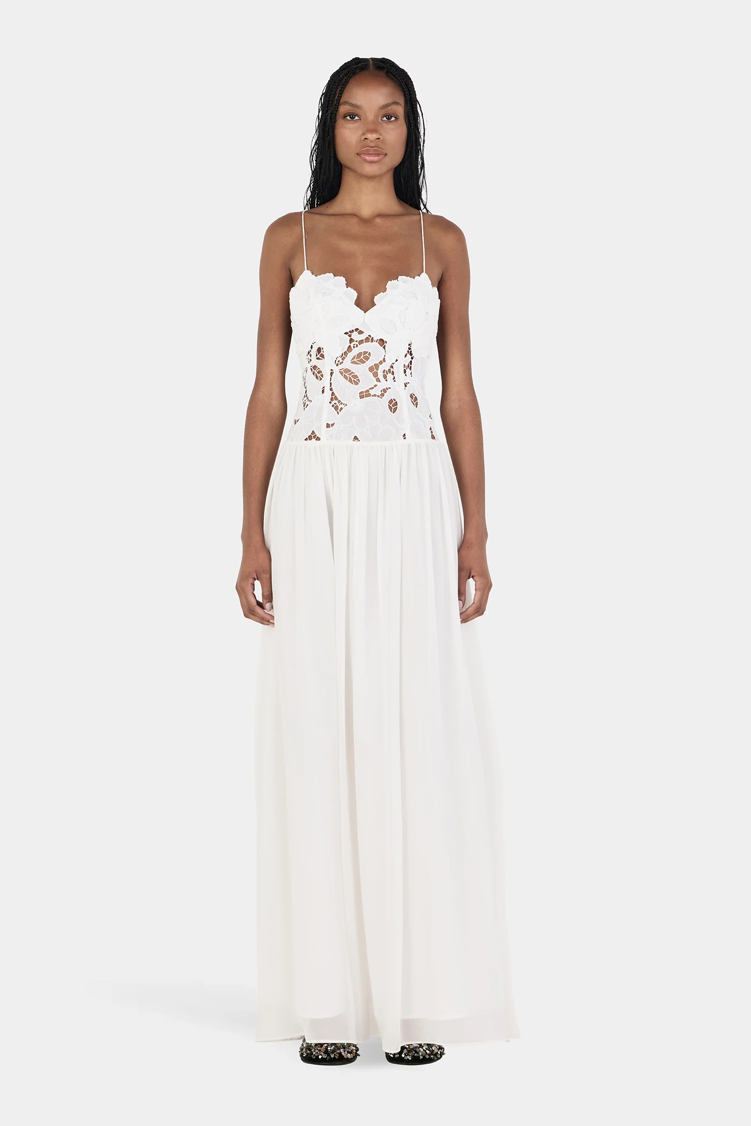 Stephanie Maxi Dress White