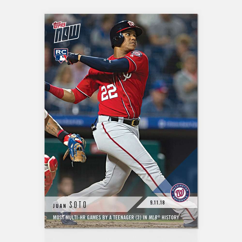 Juan Soto - 09/11/2018 TOPPS NOW® Card 717 - Print Run: 1516