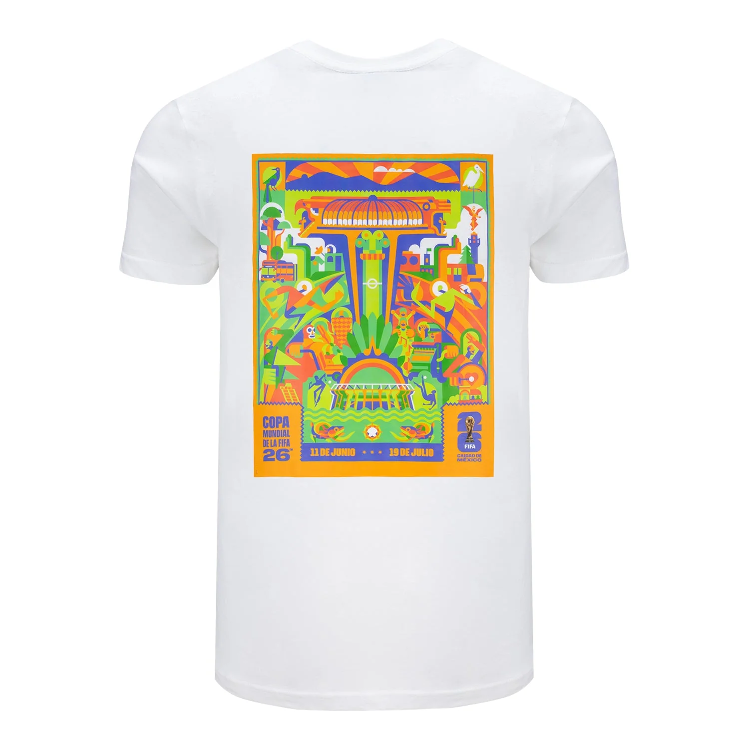 2026 Soccer Fan Collection Mexico City Poster White T-Shirt - Unisex