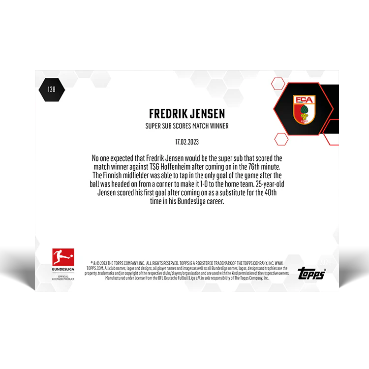 Topps UK - Super Sub scores match winner - Bundesliga TOPPS NOW® Card #138