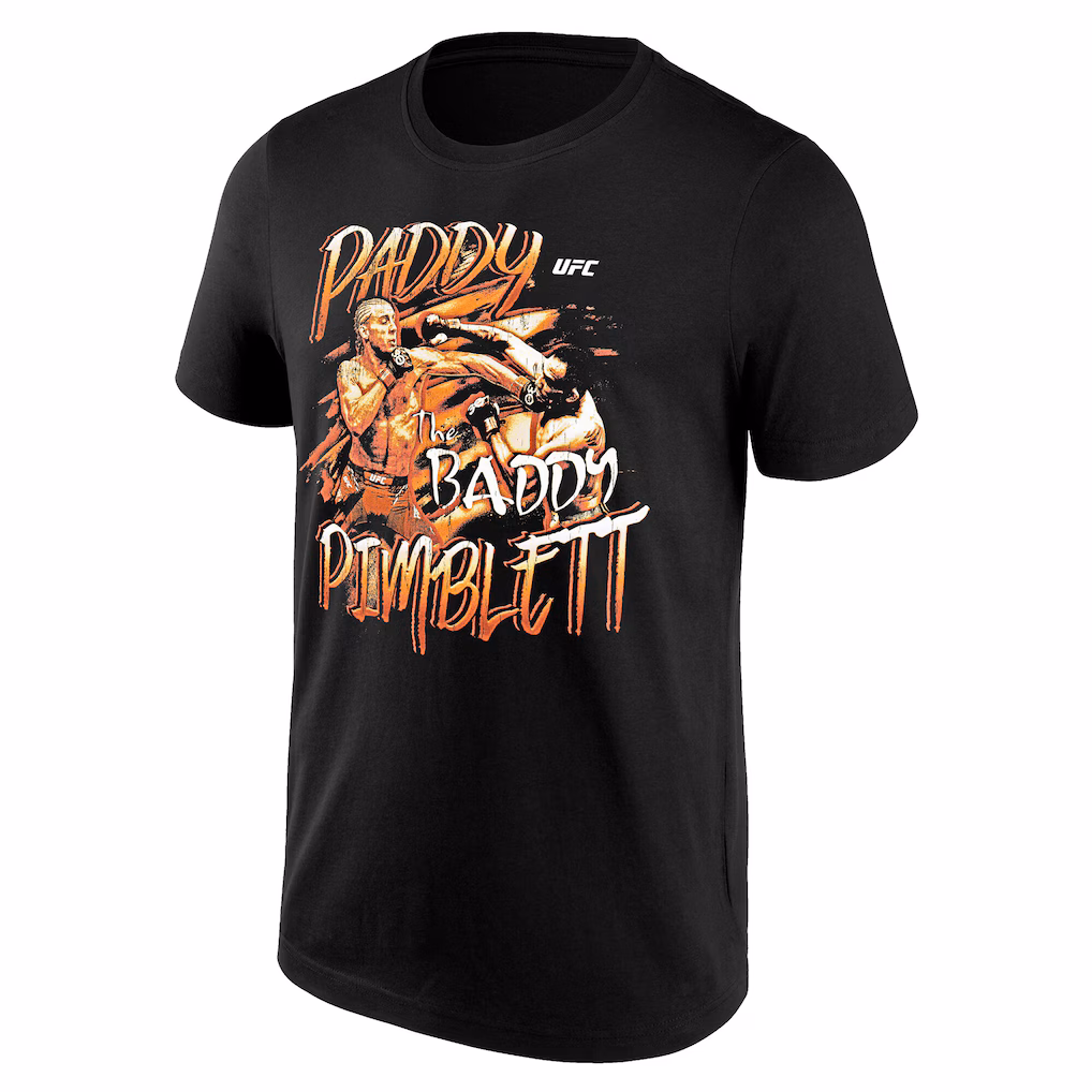UFC Paddy Pimblett Grunge T-Shirt - Black - Mens