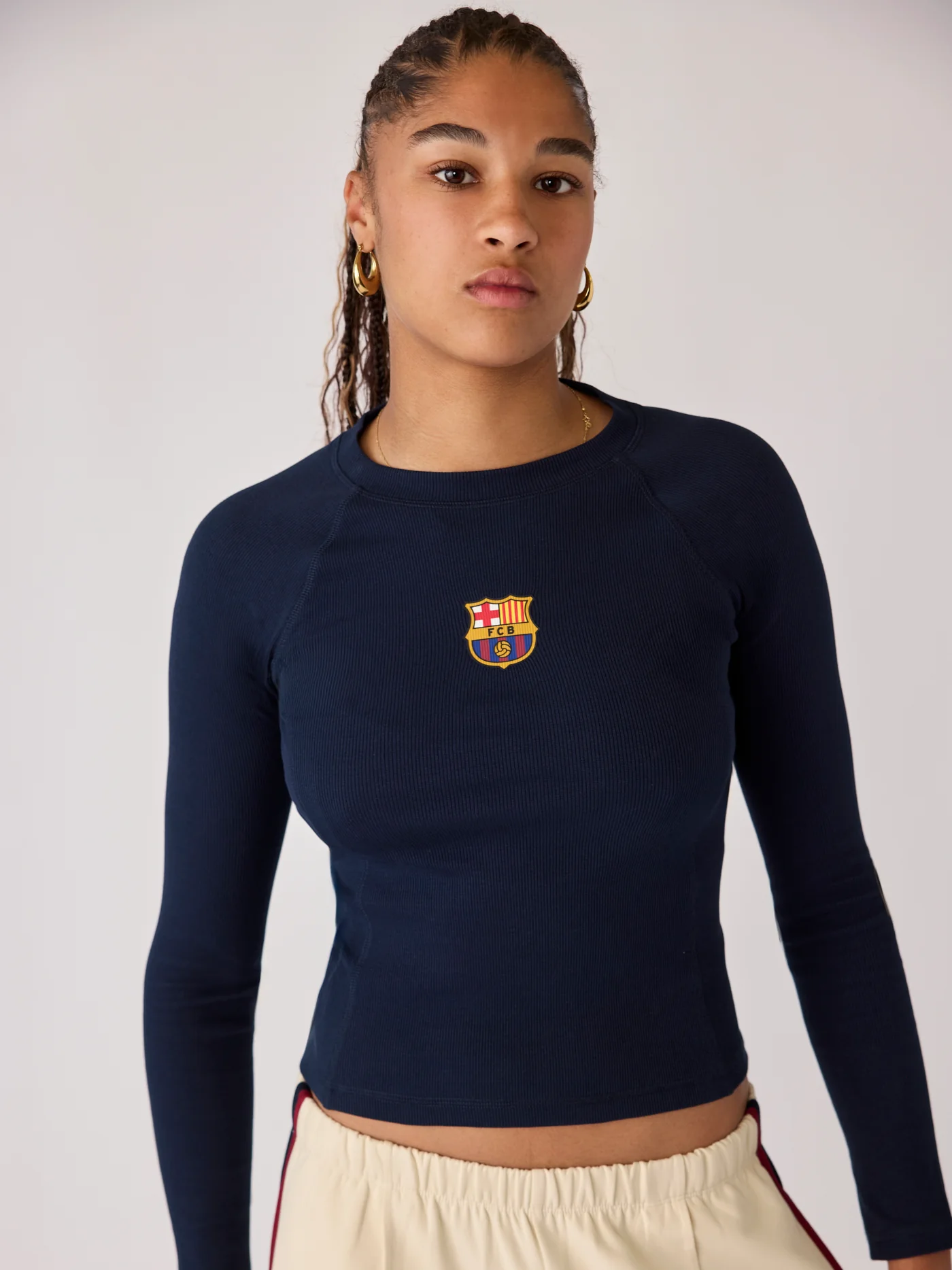 T-Shirt Women Navy Core Barça