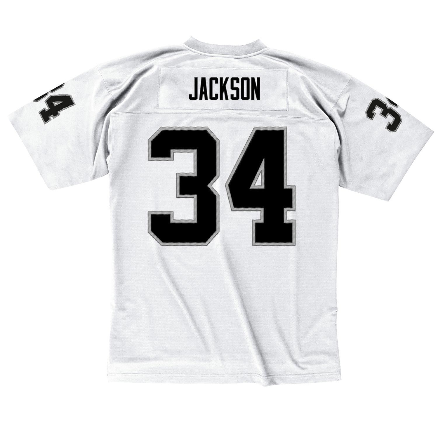 Bo Jackson #34 Los Angeles Raiders Mitchell & Ness Throwback NFL Jersey White