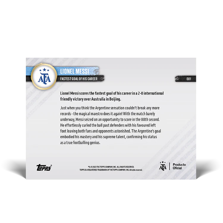 Topps UK - Fastest goal of his career - TOPPS NOW® Card #1