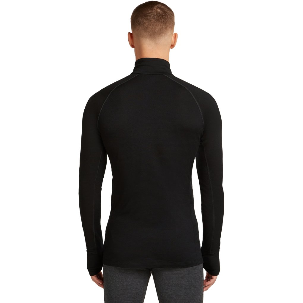 Icebreaker Merino 200 ZoneKnit™ Thermal Long Sleeve Half Zip Shirt Men - Black