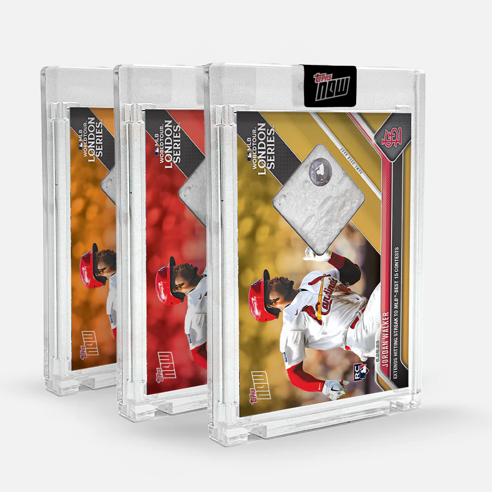 Game-used Base Relic # to 99 or Lower - Jordan Walker - 2023 MLB TOPPS NOW® Card 494