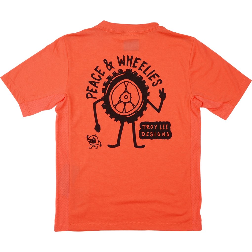 Troy Lee Designs Skyline Ride Short Sleeve Jersey Kids - Peace & Wheelies Melon