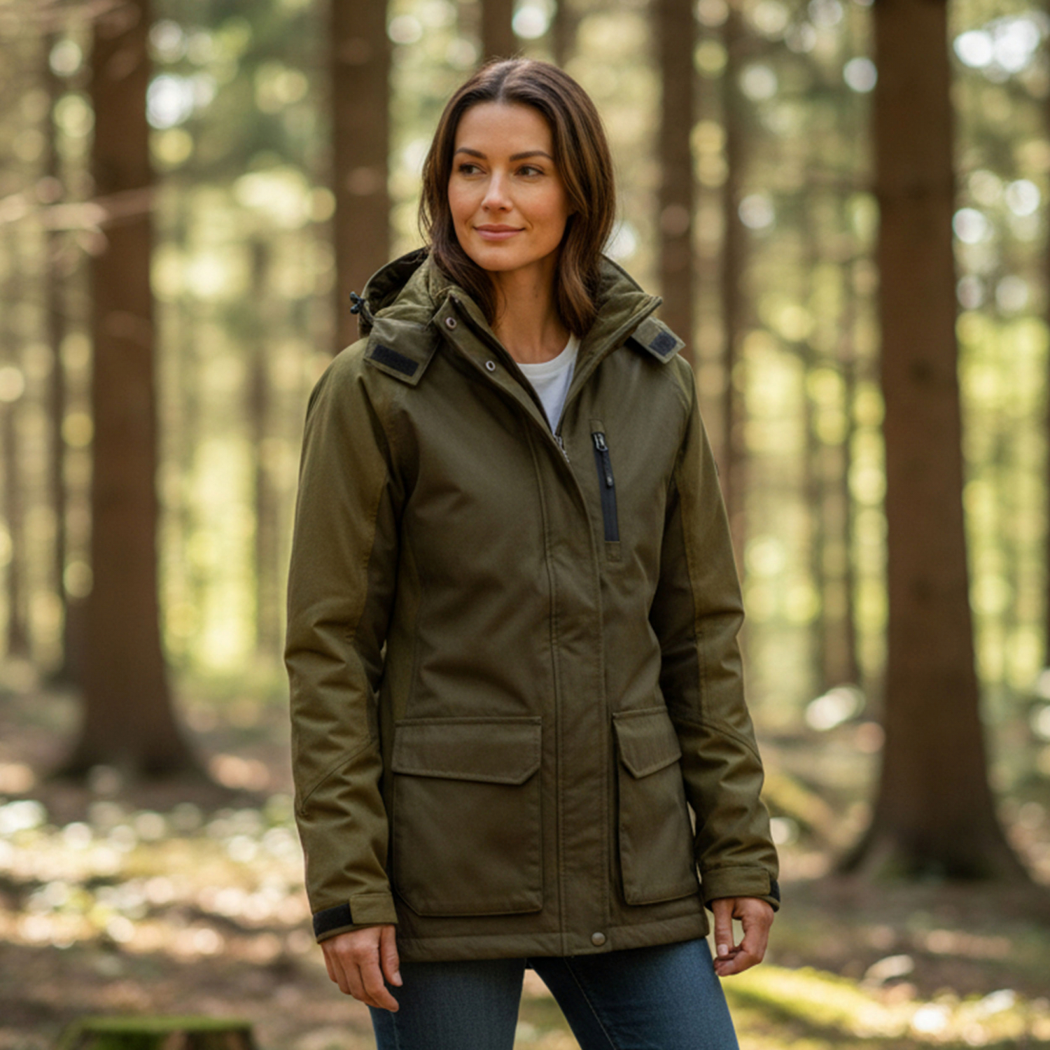 il Lago Sie Huntress Functional Jacket Women (Dark Olive\/Brown)