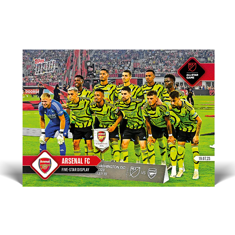 Topps UK - Five-star display - ARSENAL TOPPS NOW® Card #001