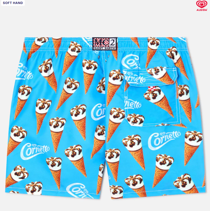 GUSTAVIA ALGIDA CORNETTO PRINT SWIM SHORTS | SPECIAL EDITION