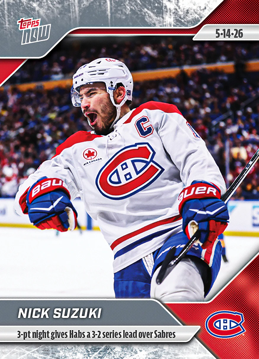 Nick Suzuki - 2025-26 NHL Topps NOW® - Sticker # 173 Pack - PR: 100