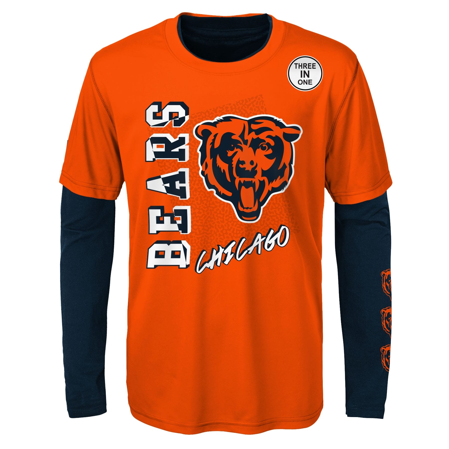Chicago Bears NFL Football 3-in-1 Combo Shirt Set (YOUTH)