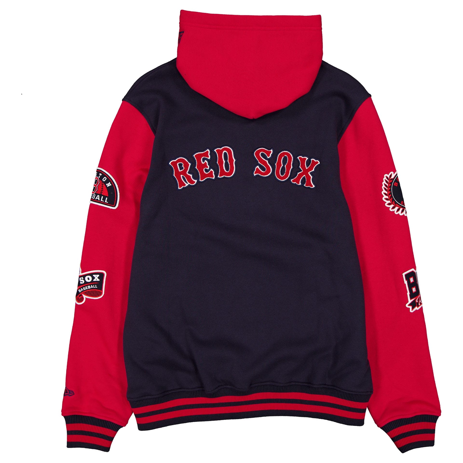 Boston Red Sox Full Snap Patch Jacket Navy/Red