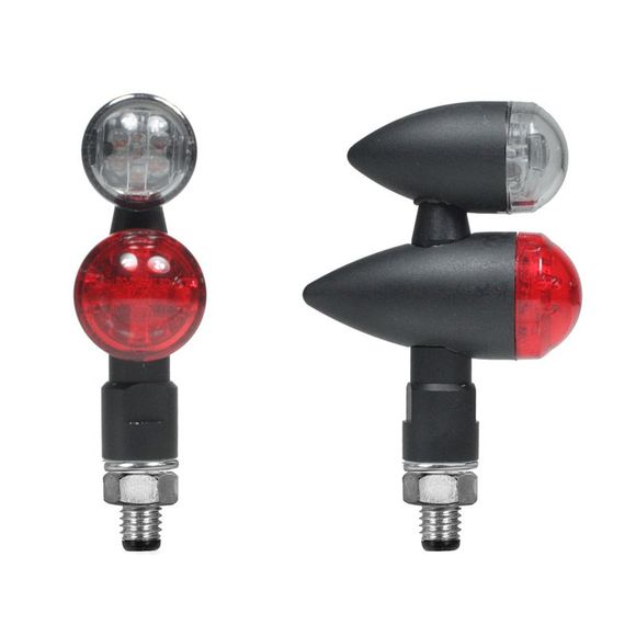 Clignotant Chaft DUAL LED (La paire) Universel - NoirRef : CH0340 / IN179