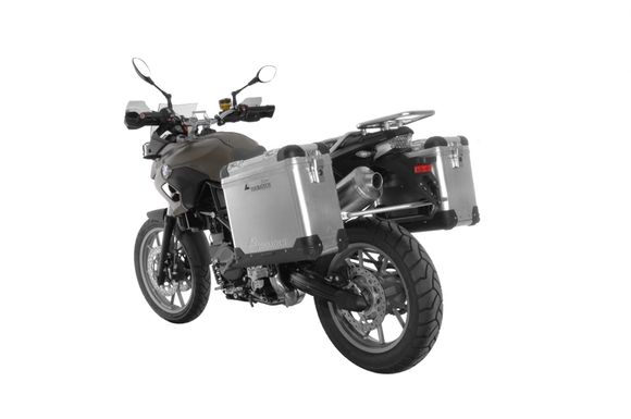 Touratech ZEGA Pro 31/38 suitcase - Gray support included - AluminumRef: Trt01476A / 01-048-5730-0