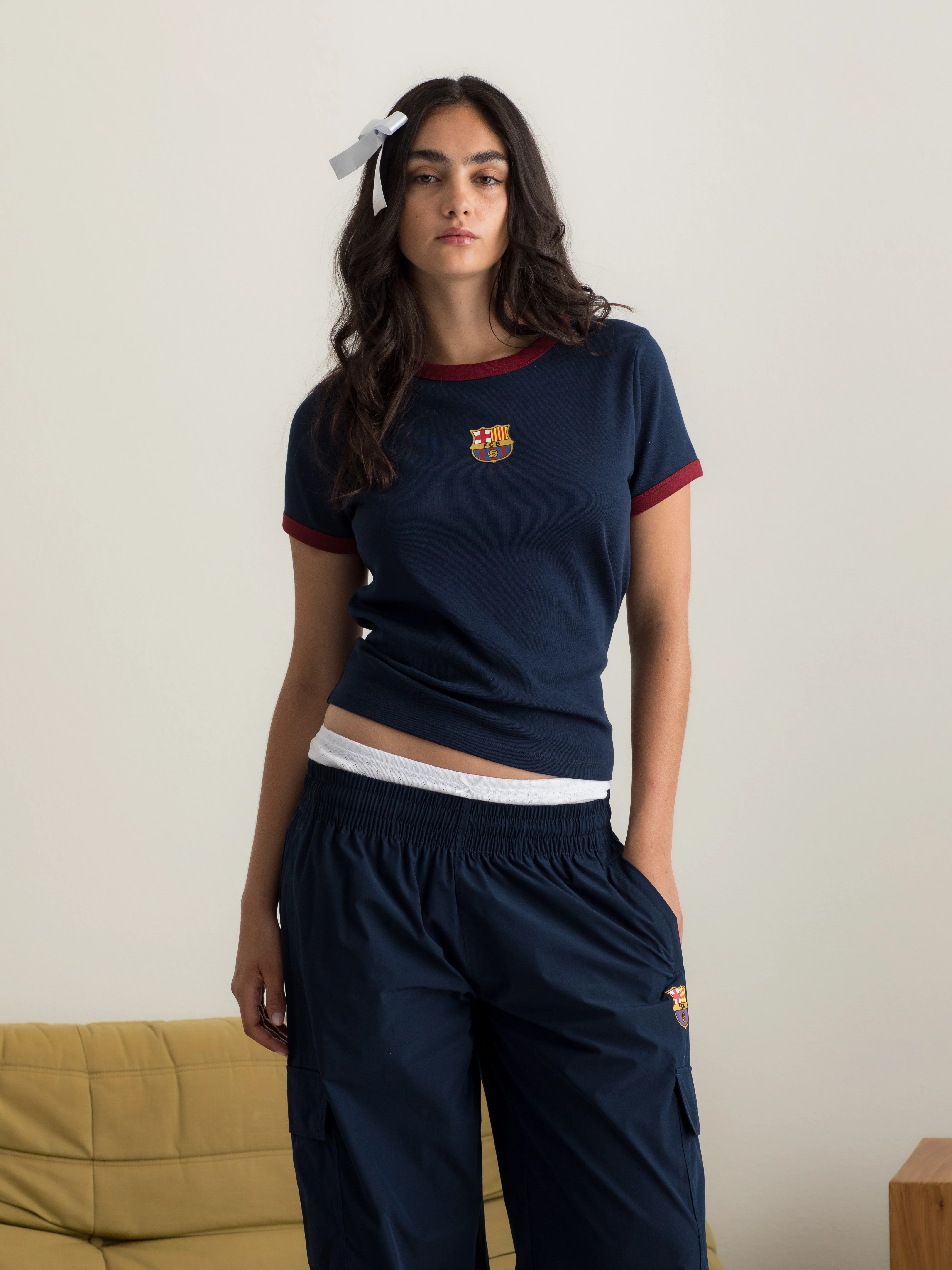 T-Shirt Atemporal Navy Barça - Women