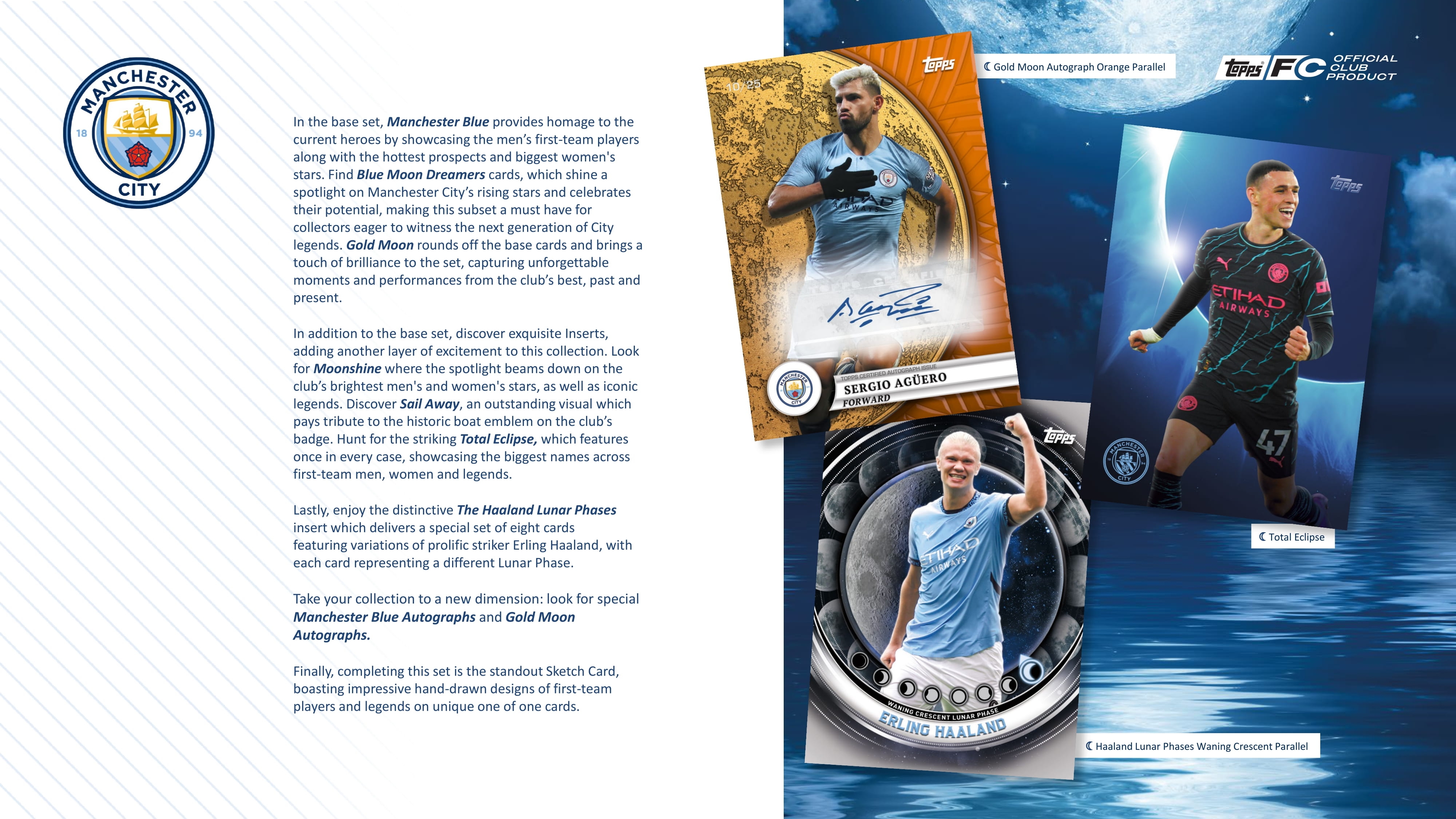 2024/25 Topps Manchester City Blue Moon Hobby Box