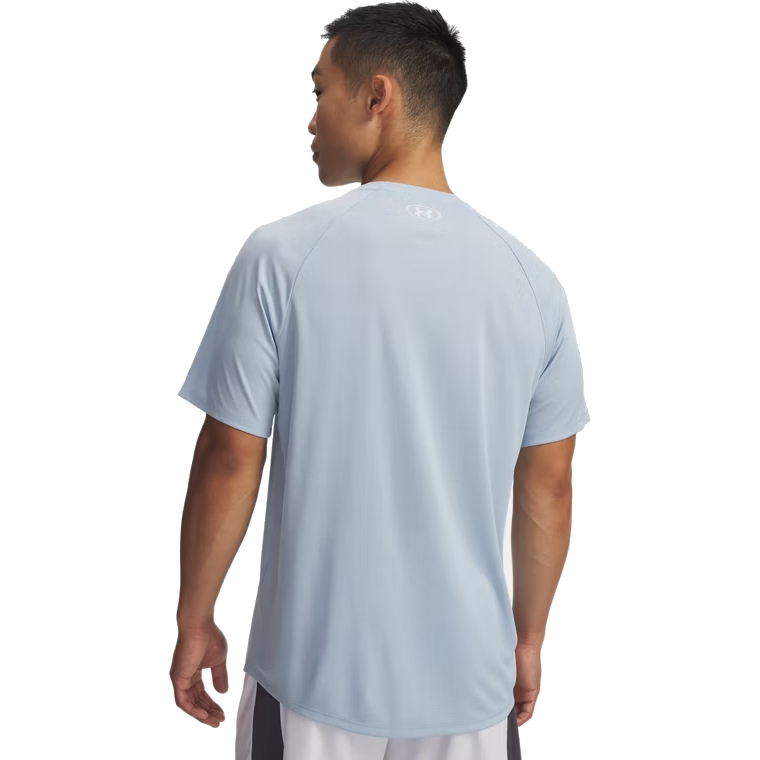 Under Armour UA Tech™ Textured Short Sleeve Shirt Men - Blue Calm/White