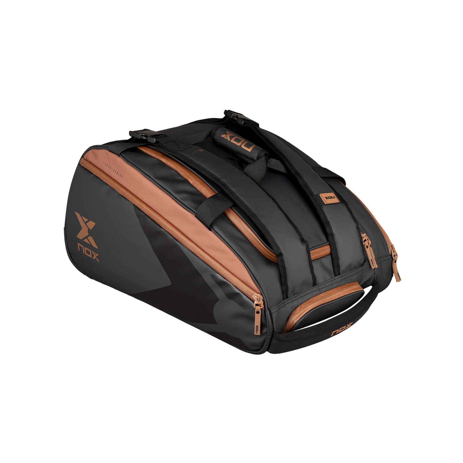 NOX LUXURY OPEN SERIES PADELBAG BLACK BROWN BPOPENBLBR