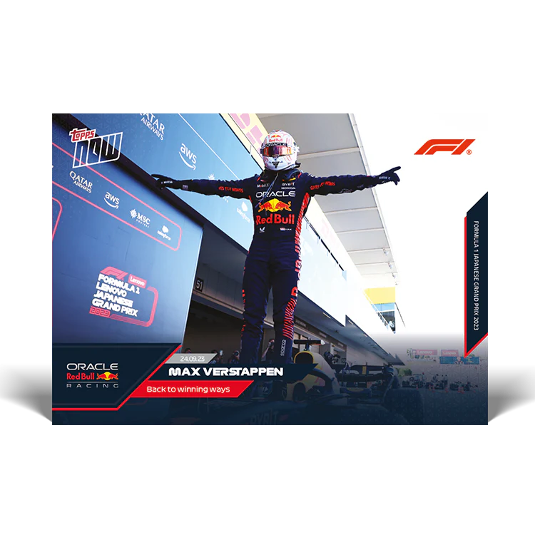 Topps UK - Max Verstappen - Back to winning ways - F1 TOPPS NOW® Card #50